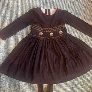 Elfie London Girls Christmas Pudding Dress